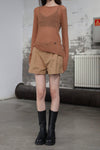 INTO THE EAST 25 Spring/Summer Printed Embroidered Slim-Fit Cardigan ITE-E1DGSS017TN20KT-JT Caramel (E1DGSS045WT20TP)